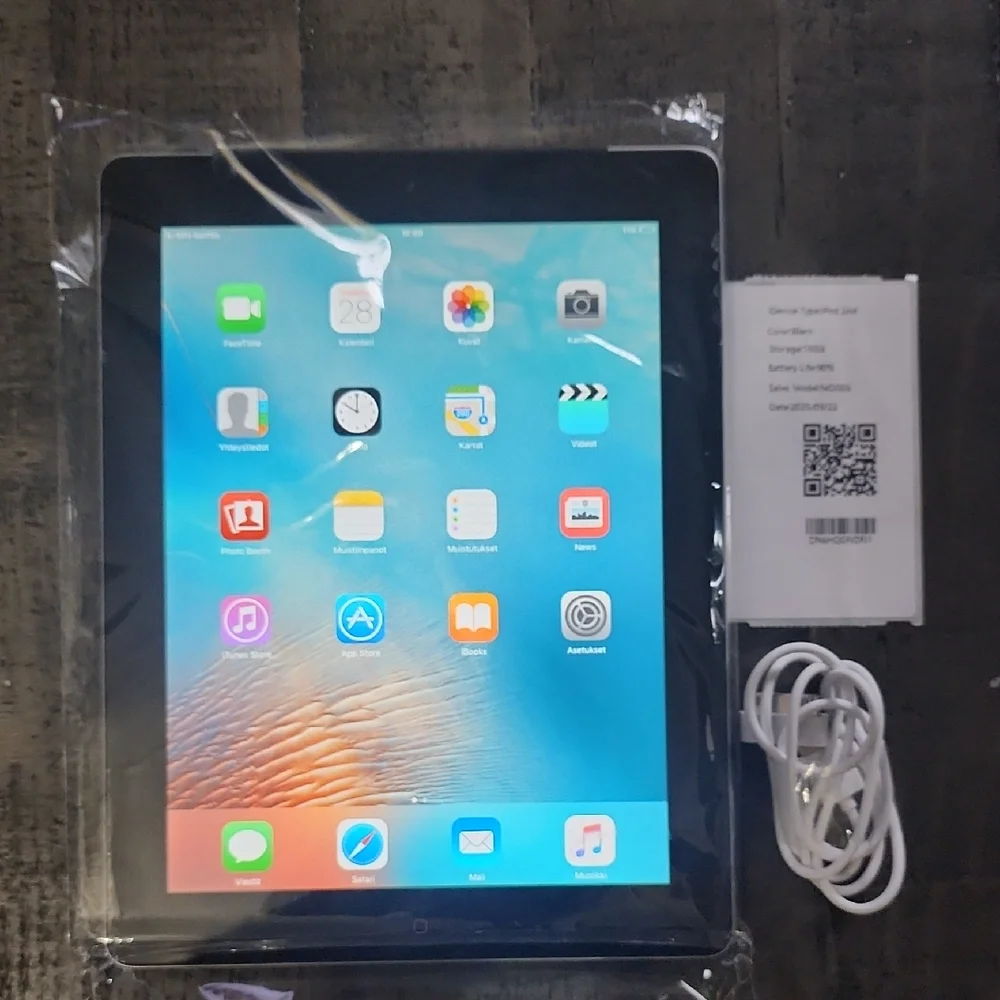 Apple Tablet with Black Bezel and Vibrant Display